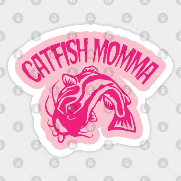 Catfish Momma Sticker by Fisherbum